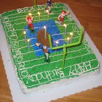 Football Cake I made this cake for my son's 10th birthday. He was in his first year of football at the time. It didn't turn out as well as I...