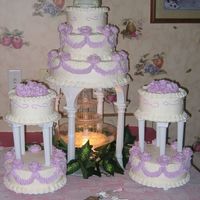 Purple Rose Wedding Cake 