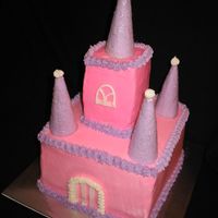 Castle Cake 2 layer 8x8 chocolate cake.
