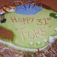 My Hubby's Birthday Cake All buttercream frosting and brown sugar.