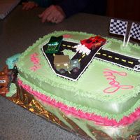 Cars Themed Cake I searched through this site for a 4 year olds birthday cake with the CARS theme. This is what I came up with. Thank you for all of your...