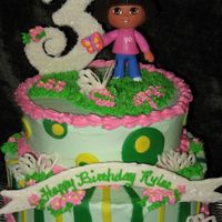 Dora Birthday Cake My daughters 3rd birthday cake...had to be DORA of course. Thanks to everyone who has posted Dora cakes...it helped me with the final...