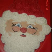 Santa Cupcake Cake Cupcake cake done for my daughters preschool class, thank you for the idea, the kids really loved it.