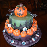 Halloween Pumpkin Cake 
