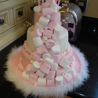 Marshmallow Birthday Cake 