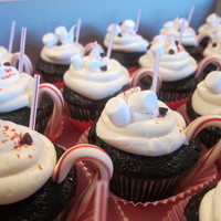 Hot Cocoa Cupcakes Hot Cocoa Cupcakes with White Chocolate Peppermint Cream Cheese Frosting