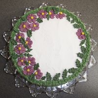 Flower Practice Just for fun cake to practice my first flowers.