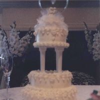 Small Cake For 30 This was a small version of a larger one that I did. Both were about 8 years ago. Decorated all white, with white royal roses and...