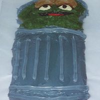 Oscar The Grouch Made cake for nephew Sesame street theme party