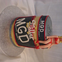 Mgd Beer And A Lady, What Can Be Better? The customer wanted something fun but something her kids could still see!