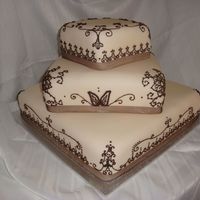 Mehndi I made this cake the groom was East Indian so they wanted to incorporate that into their cake