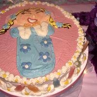 Sleep Over Party matches sleep over party decorpopcorn icing boarder with candy pop(drinks) on sides.