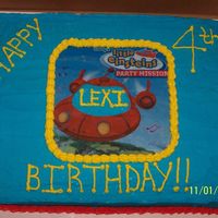 Little Einsteins Sheet Cake This is the second cake that I did for my daughter's fourth birthday party. I ordered an edible image and cut, with a very sharp razor...