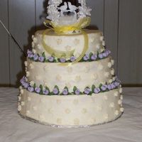 Anniversary Cake This is the FIRST cake that I ever did about 2 years ago for my inlaws anniversary. I think it was their 40th anniversary. They didn't...