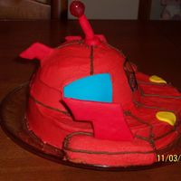 Little Einsteins Rocket Ship Cake Side View This is just the side view of my cake that I previously listed.