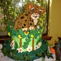Baby Jaguar Grandson's Diego Birthday Party Cake.