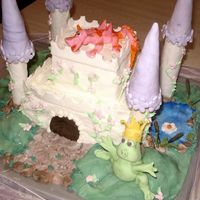 Castle With Frog And Dragon Thanks to cakes posted I came up with this Cakes.Thank you all for great and unique ideals for cakes.lots of fondant.
