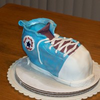Converse Cake WASC with chocolate filling, vanilla buttercream and fondant