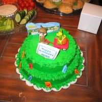 Over The Hedge This was a cake I made for my nieces son's first birthday. Icing was BC, "trash" and sign was fondant. Topper was from a...