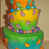 Topsy-Turvy Paisley This is my first topsy-turvy cake. I tried a new technique from ACD magazine for the paisleys. It it based on the fimo clay technique of...