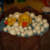 Rubber Ducky Birthday Cake My duaghter chose a rubber ducky theme for her 12th birthday and I had fun matching the cake to the decor. The Ducks and bubbles are...