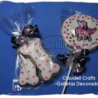 Pink Poodle Cookie I made this sugar cookies and decorated with royal icing.I hope you like it. Thanks!Claudell