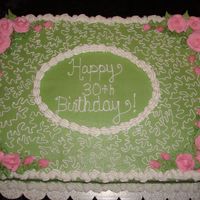 Cornelli Lace Bday Cake my first try with cornelli lace.