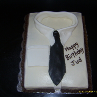 Shirt Cake Made this cake for an attorney friend for his bday. BC with MMF accents