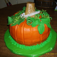 Pumpkin Cake Cake I made for my SIL's household shower. Thanks to AngelaM for the inspiration and advice.