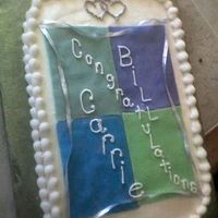 Bridal Shower This cake matched the invitations