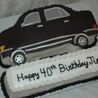 Mercedes Made this cake to match a friend's Mercedes. Buttercream with somefondant accents.