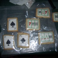 Casino Cookies NF sugar cookies w/royal icing