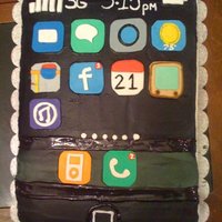 Iphone Cake The calendar represent the 21st birthday, and the time represent the birthdate March 15th