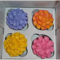Flower Cupcakes Cupcakes for my daughters favorite staff members at school. I used Buttercream Dream for the first time and LOVED IT!!!!