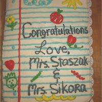 Preschool Graduation Cake I made (2) of these cakes for my daughters preschool graduation. It is a WASCMarble cake decorated in buttercream. I was very disappointed...