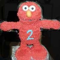 Elmo made for my son's 2nd birthday! what a support system that cake needed!!