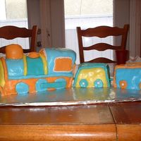 Train Rolled Buttercream Train