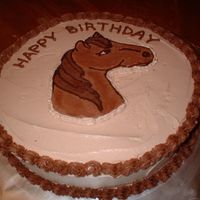Horse Frozen Buttercream transfer