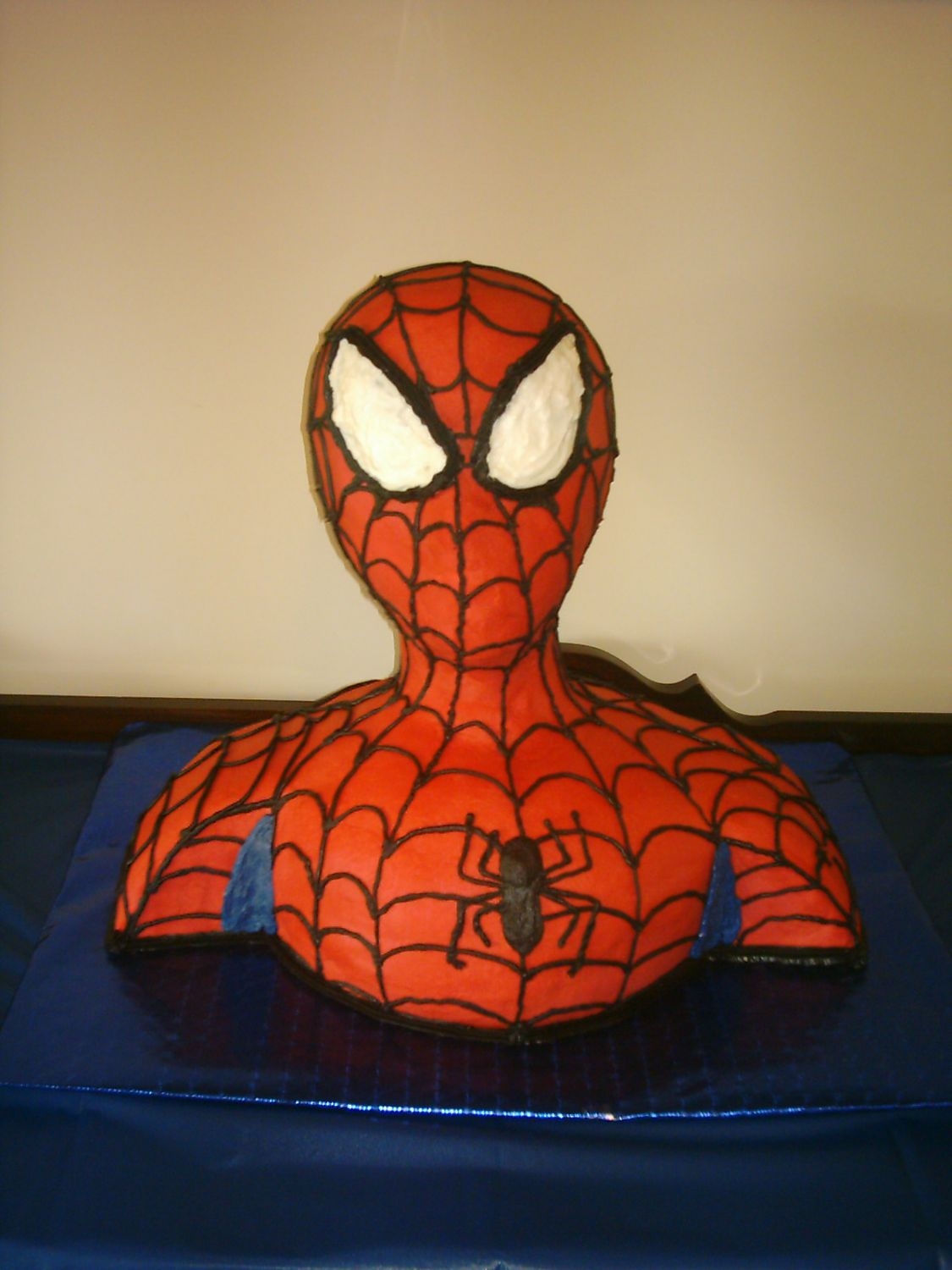 Spiderman Spiderman cake for my little guys 7th birthday. Thanks to the directions on frostingfun.blogspot.com I am now the greatest Mom ever...
