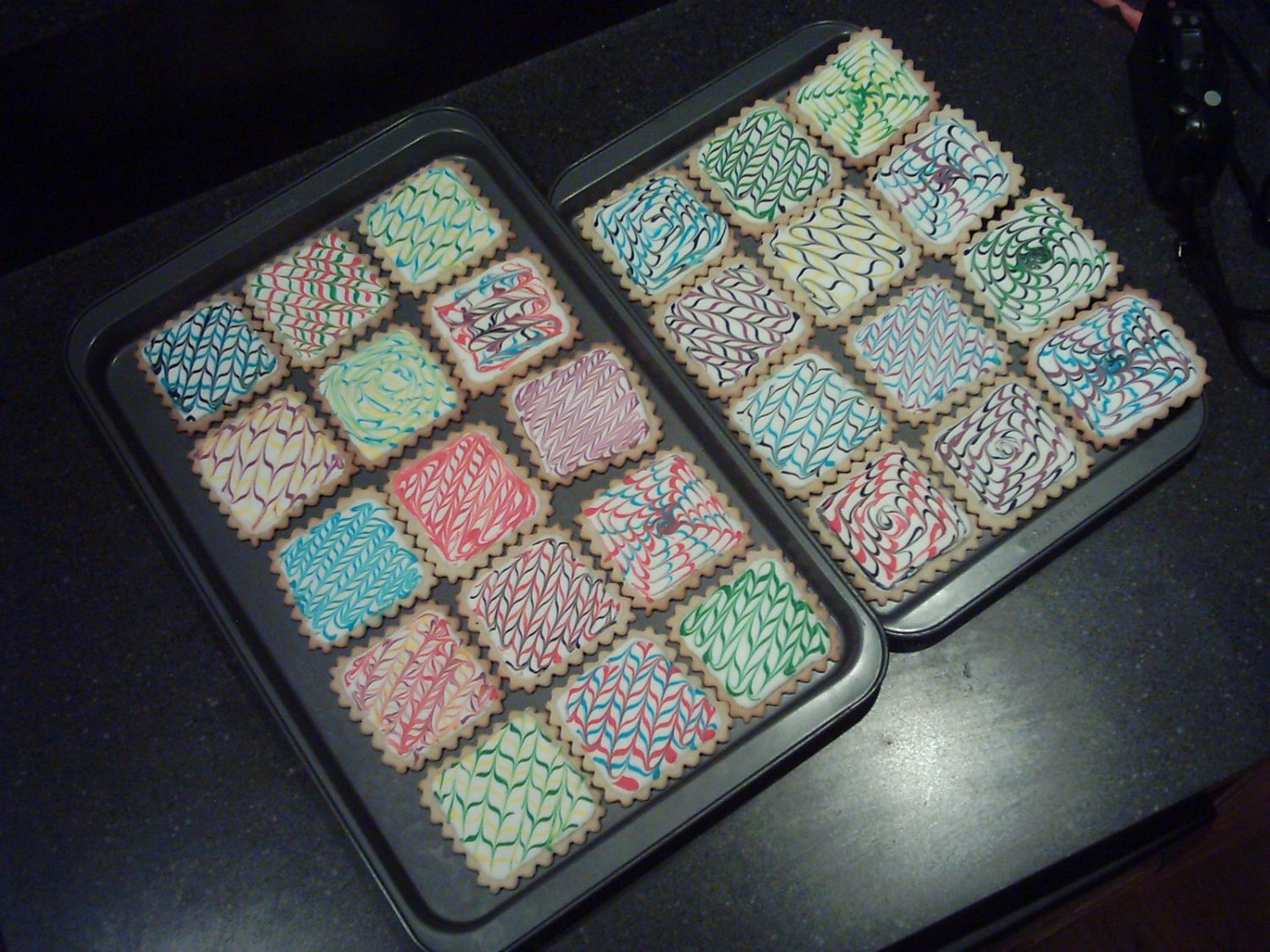 Nfsc NFSC with royal icing. Made for art fair for sons school.