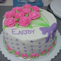 Course I Final Cake This is a Pineapple cake with pineapple flavoring in the frosting. I cant wait to start course II Next week. I had a great time.