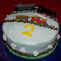 Train Cake Train Cake I made for my niece. Inspired by cakes I saw here. My first attempt at the transfer, so it's not the best.