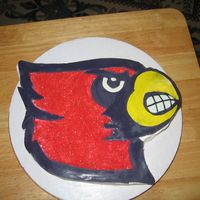 Louisville Cardinals I made this for my friends Bday, she is a HUGE Louisville Cardinals fan