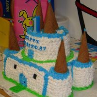 Castle Cake This was for my nephew's 1st birthday party!