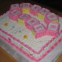 Baby Block Cake This was a word of mouth order! Gotta love those, and the recipient loved ti!