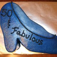 High Heel Shoe I did one similar to this previously in pink & black. This was for a surprise 50th birthday party. I airbrushed this with two different...