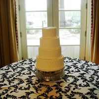 Based Off Of Jenna Bush's Wedding Cake Not the greatest of pictures, the florist hasn't put the flowers on yet. I am in hopes she didn't make it totally look like the...