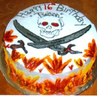 Beastly.jpg sixteen bday cake for my stepson.