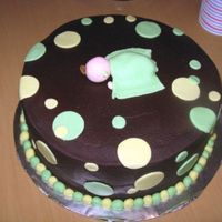 Sleepy Baby Inspiration for this cake from kimsconfections, thank you!! The flash bleached out the baby's head a bit so you can't see much...