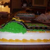 Going Over The Top all buttercream the hill is the half ball pan.